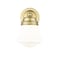 Z-Lite Vaughn Wall Sconce, 1-Light, 7.75 In.W x 6 In.L x 9.5 In.H, Luxe Gold/Matte Opal 735-1S-LG - alternate 3